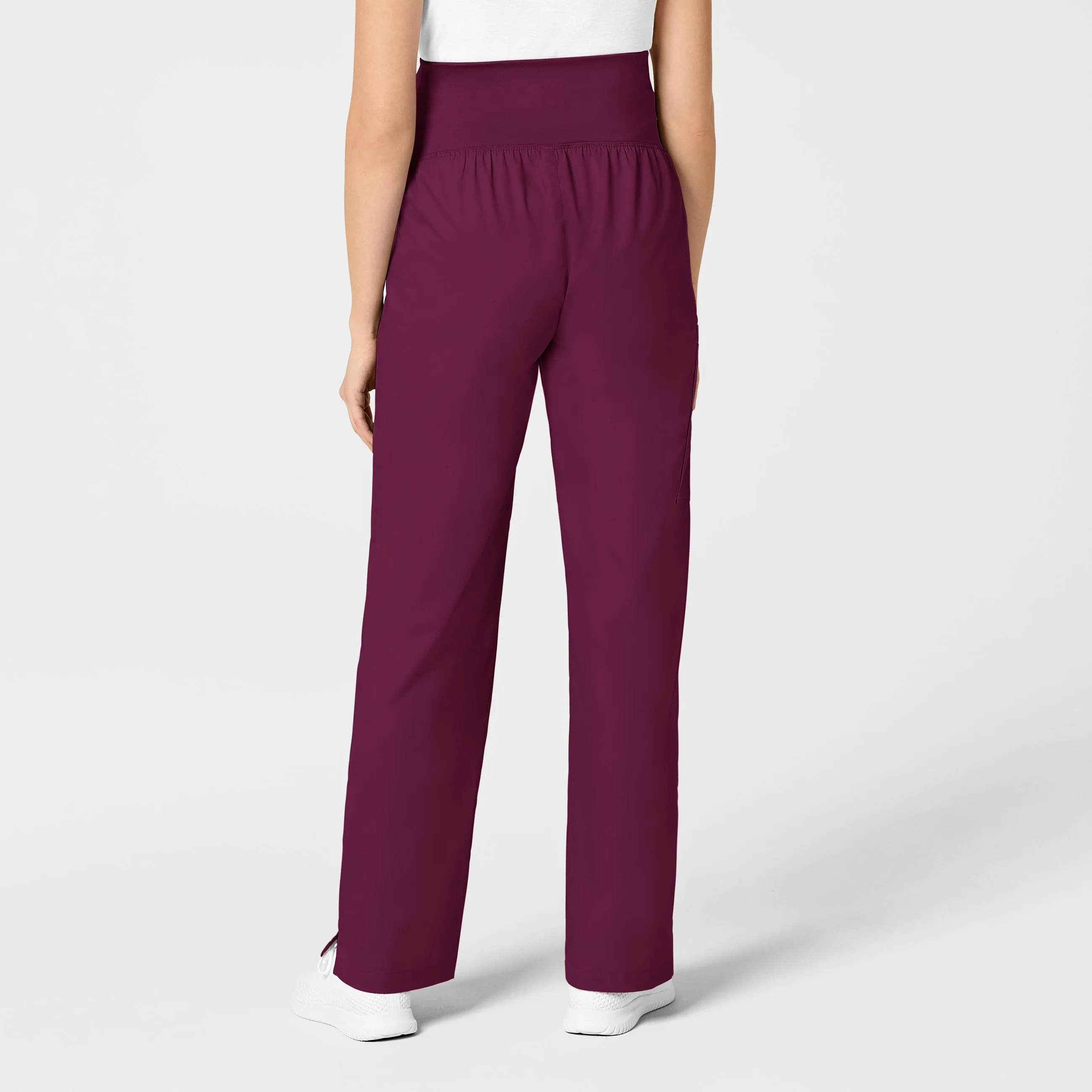 WonderWORK Maternity Cargo Scrub Pant - Wine